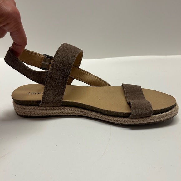 Lucky‎ Brand Leather Sandals Women LP- Gadine  Size 10 Tan Color - Picture 5 of 12